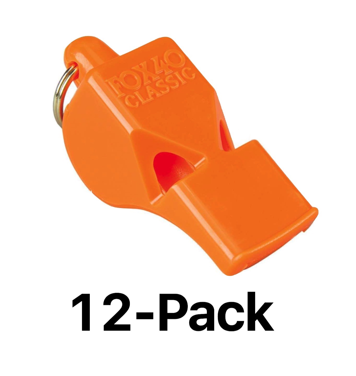 Fox 40 Classic Official 3Chamber Pealess Whistle, Orange (Pack of 12) eBay